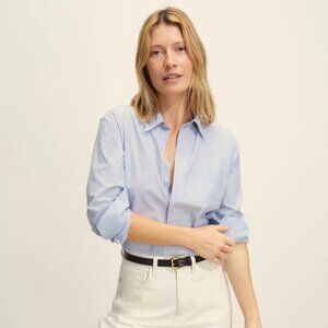 Buck Mason Mainstay Cotton Button-Down Shirt French Blue Size L